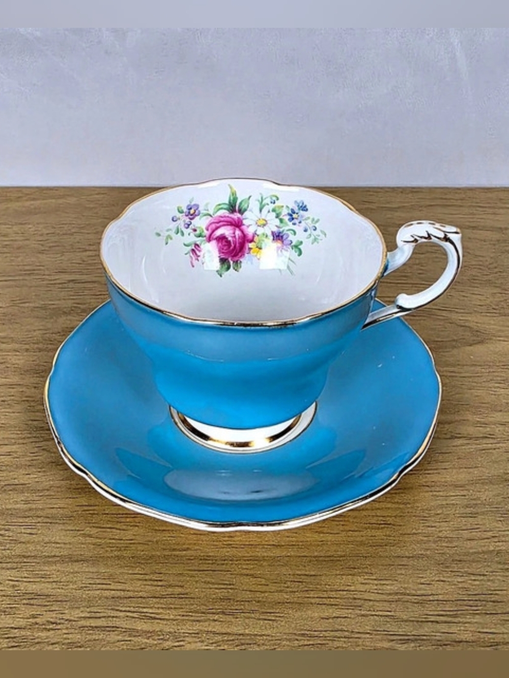 Vintage Paragon Fine Bone China Teacup & Saucer 1940s Double Royal Warrant